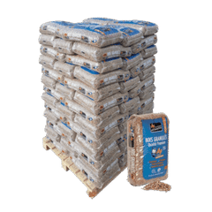 Granulés de Bois Crépito® Premium (Triple Certif.) - Palette 72 Sacs (1080kg)